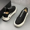 Casual schoenen lente klassieke Britse stijl ademende sneakers hoogwaardige ronde teen dikke bodem zakelijk rijden wandelende loafers q66