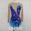 Stage Wear LIUHUO Figure Skating Performance Clothing Customized Grading Children's Blue Gradient