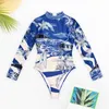 Swimwear femminile Stampa sexy femmina Female Swimsuit Women 2024 Mujer Bareding Sumping Sump Up Swim for Woman Beach Wear Monokini