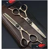Hårsax Ny ankomst Professionell barberare Cutting Kasho GF-60 5,5 tum/6,0 tum 6cr Sier/Black/Rose Golden Drop Delivery Products Oteem