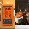 Thermomètre du chef numérique Thermomètre à viande sans fil à distance Instantané Lire BBQ Cuisinage Food Thermomètre pour le four de cuisine Grill 240415