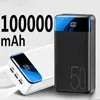 Banki z telefonu komórkowego Nowe 200000 mAh Portable szybkie ładowanie PowerBank 3 USB Warbank Zewnętrzna ładowarka baterii J240428