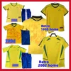 1998 2002 Retro Kids Kits Brasil Soccer Jerseys Shirts Carlos Romario Ronaldo Ronaldinho Camisa de Futebol Rivaldo Adriano 98 94 02 Kids Sets Soccer Jersey