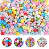 50pcslot 12mm Baby Silicone Lentil Beads Diy Charms Born Nursing Accessory BPA Free Tinging Necklace Toy 240420