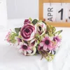 Decorative Flowers DociDaci Artificial Tea Roses For Vase Home Decoration Accessories Fake Daisy Plastic Plants Wedding Room