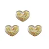 Fiori decorativi 50/100 pezzi kawaii glitter a forma di cuore a forma piatta in resina cabochon accessori per gioielli fai -da -te bonifici back back cabochons scrapbooking