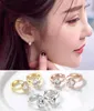 Stud Womens Orecchini di moda Crystal Luxury Silver for Women Jewelry Female Brinco Earing Oorbellen4577337