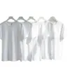 Tillverkad i 220 g porslin för män och kvinnor med ren vit bas, rund hals kammade all bomulls kortärmad t-shirt