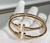 Bracelet de manchettes de bijoux de créateur bracelet tt bracelets femme bracelet en or diamant femelle