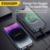 Mobiltelefon Power Banks Ultra Thin Wireless Power Pack 5000mAh Fast Charging Power Pack Magnetic Portable Extern Batteriladdare för iPhone 15 14 13 12 J240428