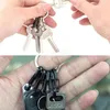 Keychains 5 stks mini karabijns clips kleine legering veer snap hook sleutelhanger gesp bij draagbare fles hangende gesp voor rugzak camping wandelen