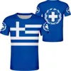 Koszulki mężczyzn Linha Geomtrica Masculina Camiseta Estampada Camiseta Hellas Bandeira Grega Emblema Nacional Rua Grande Casual T240425