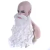 Parrucche regalo natalizio Babbo Natale parrucca e barba capelli sintetici Short cosplay parrucche per uomini accessori per capelli bianchi