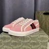 Designer di tela di marca del 1977 Designer Tennis Beige Pink Washing Jacquard Denim Ace Gubba Sole Rama Coppia vintage Sneaker casual