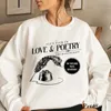 The Tortured Poets Department Sweatshirt Love and Poetry Merch Pullover Hoodie 1989 TTPD Music Woman Clothes Oversize Streetwear 240428