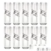 Rökande rör Röker rör Glasfilter Tips 9mm 10mm 12mm rund platt mun droppleverans hem trädgård hushåll sundrads tillbehör dhiee