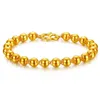 Bracelet Gold 999 pour les femmes Ajustement 3D Fashion Gift Transfer Perle Chain 18K Bijoux 240423