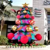 Groothandel 13ft High Outdoor Christmas opblaasbare boom met cadeau- en sterrenkass