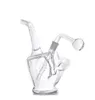 1pcs Mittelfinger Dab Rig Bongs Shisha Water Pipes Duschhead Perc Becher Bong 14mm weiblicher trockener Kräuter -Tabaklöffel mit Schüssel männliche Glasölbrennerrohr