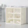 Jewelry Pouches 6 Drawer Plastic Storage Cabinet Desktop Makeup Bin Box Jewellery Organizer Bedroom Living Room Case