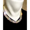 Custom centaines conceptions Miami Cuban Link Chain Gold Diamond Diamond Moisanite Jewelry Collier pour la fête