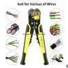 Andra byggnadsartiklar Professionella Matic Wire Striper Cutter Stripper Crimper -tång 5 i 1Mtifunktionell skjuvkrimval3600 Drop DHJSK