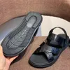 Sandalen Authentiek Echt waar Alligator Leer Dubbele purpose Heren Casual Black Echte exotische krokodillenhuid Mannelijke slippers Flats