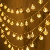 Décorations 3m LED Light Crystal Ball Outdoor Garden Camping Light String 20 LIGHTS LED STAPPORER GARLAND Light Ramadan décorations