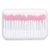 Brosses de maquillage doux avec 1 film de film Brush à la poussière Couvercle de la poussière Cosmetic Silicone Creative Lipstick Set Exfoliant