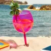 Plast godis färg strand kopp diamant insats strand dryck kopp sommar strand hawaii fest levererar cocktails vin kopp