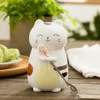 Tazze da 400 ml di tazza di gatto di kawaii carina tazza di caffè in ceramica creativa con cucchiaio di latte in ceramica con cucchiaia di coperchio miglior regalo J240428