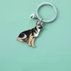Brelchains moda Pet owczarka niemiecka pies dar brelika wisior zwierzęcy dzwonek Enamel Keyring Women Bag Jewelry Girls