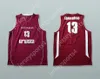 Nome personalizado para homens jovens/crianças Robertas Grabauskas 13 aC Tallinna Kalev Estonia Maroon Basketball Jersey Top Stitched S-6xl