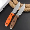 OFERTA ESPECIAL H2371 Faca reta de sobrevivência 1095 Alto carbono Ponto de lavagem de pedra de aço de aço lâmina de queda completa g10/micarta alça de facas de lâmina fixa ao ar livre com kydex