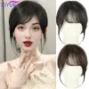 Bangs XIYUE Women's natural hair slanted bangs wig light and thin fake bangs top of head hair patch wig patch