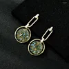 Stud Earrings 2024 High-end Crystal Heavy Industry Ladies Fashion Light Luxury Elegant Temperament 925 Silver Needle