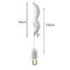 Hanglamp Squirrel Shape Nordic Resin Animal Pendant Light LED Decor intérieur Lampe suspendue pour la salle à manger salon Kids Room 240422