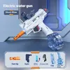 Gun Toys Childrens Automatic Uzi Electric Ryggsäck Underwater Submachine Gun Combat Summer Toy Water Gun Outdoor Swimming Pool Toy T240428