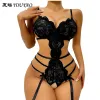 Openers youyaofmusie vrouwen onepiece passen sexy ondergoed kanten riem type gratis open bestand passie een multitone love mini slipje