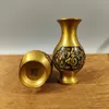 Vases A Pair Of Exquisite Pure Copper Vase Ornaments