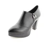 Chaussures habillées Uninnova 2024 Platform Crystal Pointed Toed Women's Greil Leather Office professionnel de travail Super High Pumps Salto Alto WP108