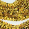 Loose Gemstones Natural Baltic Amber Round Beads 8mm-8.2mm / 8.3mm-8.5mm With Plants Fossills Defects