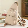 LUL Fashion Retro Retro Crossbody Sac décontracté PU en cuir messager pack de poitrine Sacs de coffre pour femmes Sac à coffre à floral pour femmes