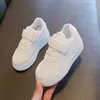 Tenis baskets enfants chaussures bébé printemps garçons filles sport chaussures décontractées en cuir en cuir en cuir soft enfants petit blanc 240426