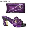 Dress Shoes Arrival Nigerian And Matching Bags Fashion Women High Heels Bag Set In Italy