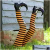 Feestmaskers Halloween Witch Legs Decoratie Wicked Novely met schoenen voor thuistuin Outdoor en indoor drop levering Garden Festive S DH2GL