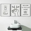 Abstract humor Niepłynny zapach zabawny plakat łazienkowy czarny biały nadruki na płótnie malowanie ścienne zdjęcia Wc Wc Decor 240424