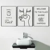 Samenvatting Humor Slechte Geur grappige badkamer poster zwarte witte prints canvas schilderij muur kunst foto's wc toiletkamer decor 240424