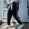 Herrenhose Männliche Schweiß Sport grauer Trackhose schlanke Jogginghosen für Männer Streifen Jogger Sportkoreaner Stil in stilvollem Y2K