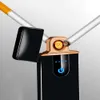 Niestandardowe kreatywne ultrathinowe ładowanie USB lżejszy ekran dotykowy indukcja dwustronna zapłon zapłonowy papieros do zapłonu zapłonowy